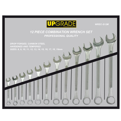 Upgrade Combination Wrench Set 12pc 8-19mm-Hand Tools-Tool Factory