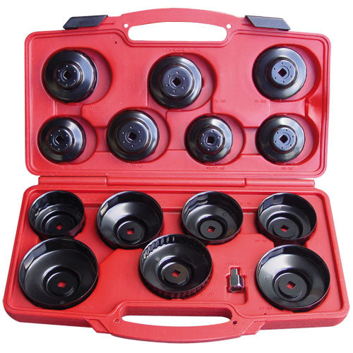 AmPro Oil Filter Wrench Set 14pc 65-100mm-Automotive-Tool Factory