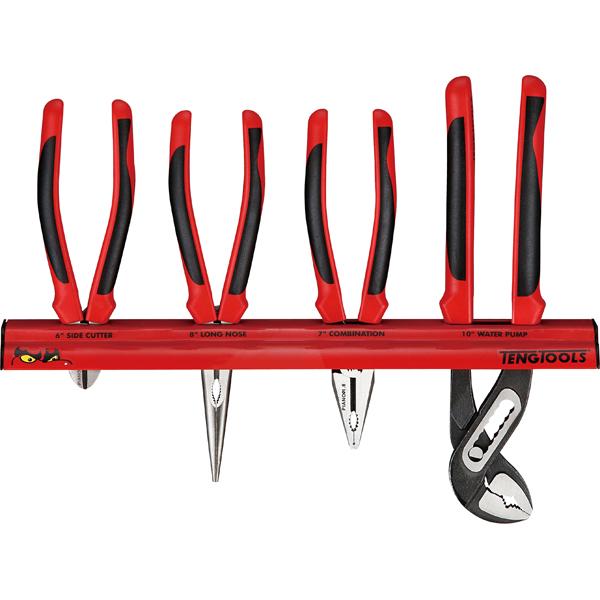Teng 4Pc Mb Plier Set W/Wall Rack | Tool Tray Sets-Hand Tools-Tool Factory