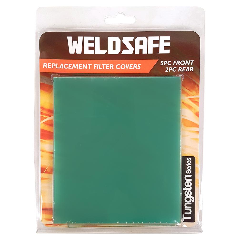 Weldsafe Welding Helmet Replacement Filter Covers Set - Tungsten