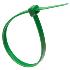 ISL 150 x 3.6mm Nylon Cable Tie - Green - 100pk Intermediate Duty - Tensile Strength: 18.1kg / 40lb